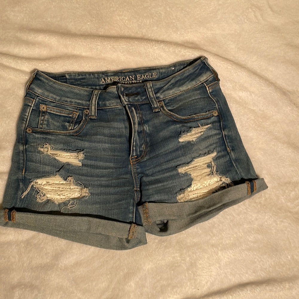American Eagle Midi Next Level Stretch Shorts